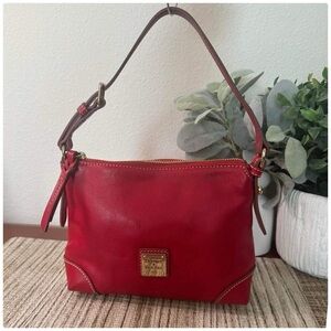 Dooney and Bourke Red Leather Small Shoulder Bag